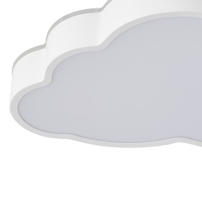 Modern Cloud Shape Flush Mount Ceiling Light Matte White Acrylic Fixture for Kids Room Bedroom