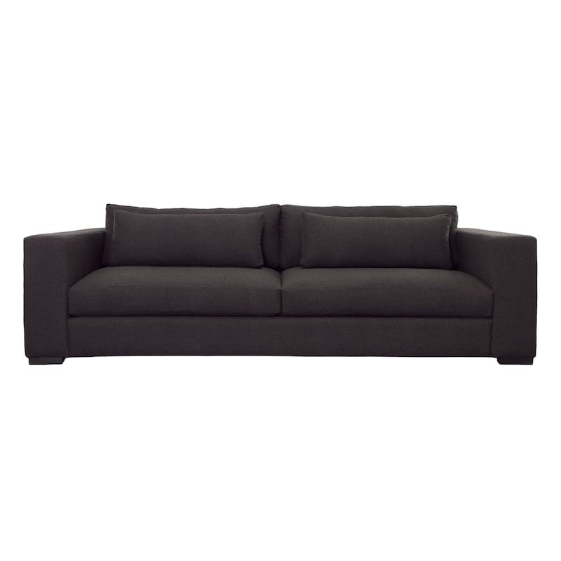 Keystone 108" Upholstered Sofa, Charcoal
