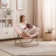preview thumbnail 5 of 14, Faux Fur Folding Saucer Chair, Comfy Lounge Chairs for Bedroom Living Room Flexible Folding Seating