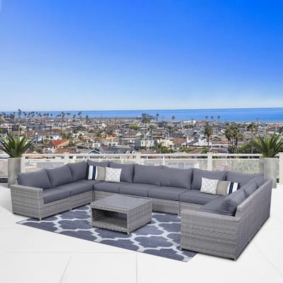 Kensington 11 Piece Sectional Seating Group with Cushions