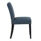 preview thumbnail 22 of 43, Modern Simple Set of 2 Modern Comfortable Upholstered Foam Fabric Dining Chairs with Solid Rubber Wooden Legs for Dining Room