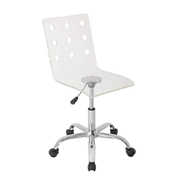 LumiSource Swiss Clear Acrylic Task Chair