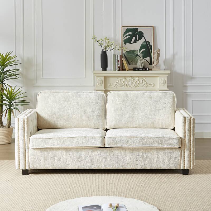 Luxurious Chenille Couch with Sleeper Sofa Bed, Easy Assembly, and Ultimate Comfort