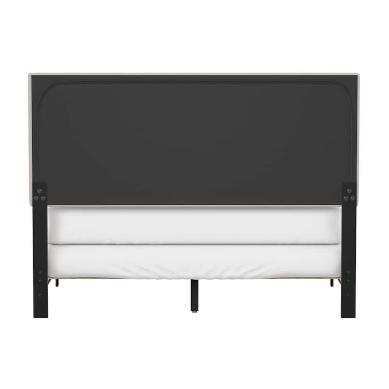 Gayle Nailhead Trim Upholstered Bed, by Hillsdale