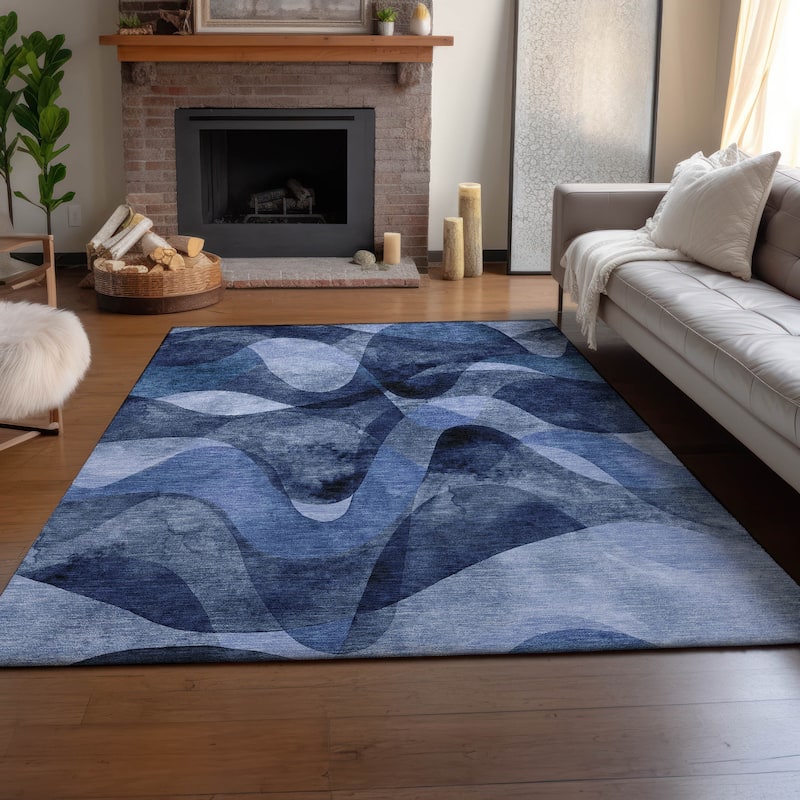 Premium Washable Super Soft Abstract Contemporary Mayfield Rug