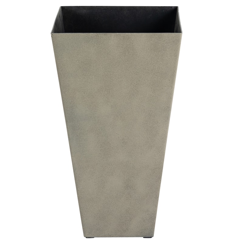 Outsunny 28" Tall Plastic Flower Pot, Set of 3, Large Outdoor & Indoor Plastic Garden Planters, for Entryway, Patio, Yard
