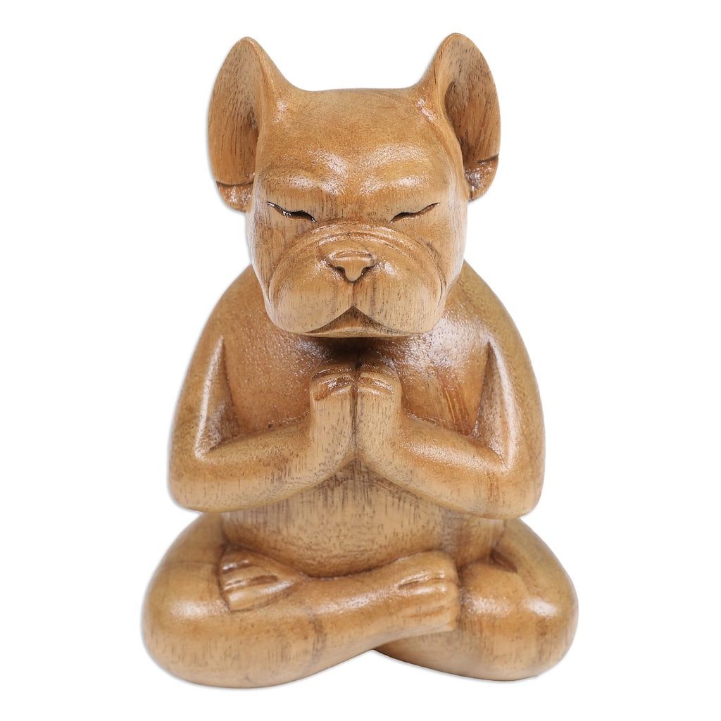 Novica Handmade Gratitude At Day Wood Sculpture