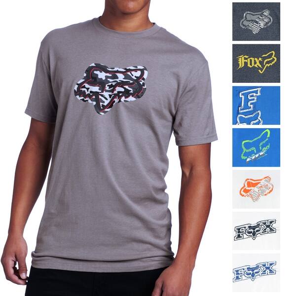 Shop Fox New Mens Graphic Brand Logo Crewneck Short Sleeve Tee T Shirt Overstock 20959755