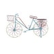 preview thumbnail 3 of 30, Colorful Metal Vintage Whimsical Eclectic Bicycle Plant Stand - 54 x 18 x 32