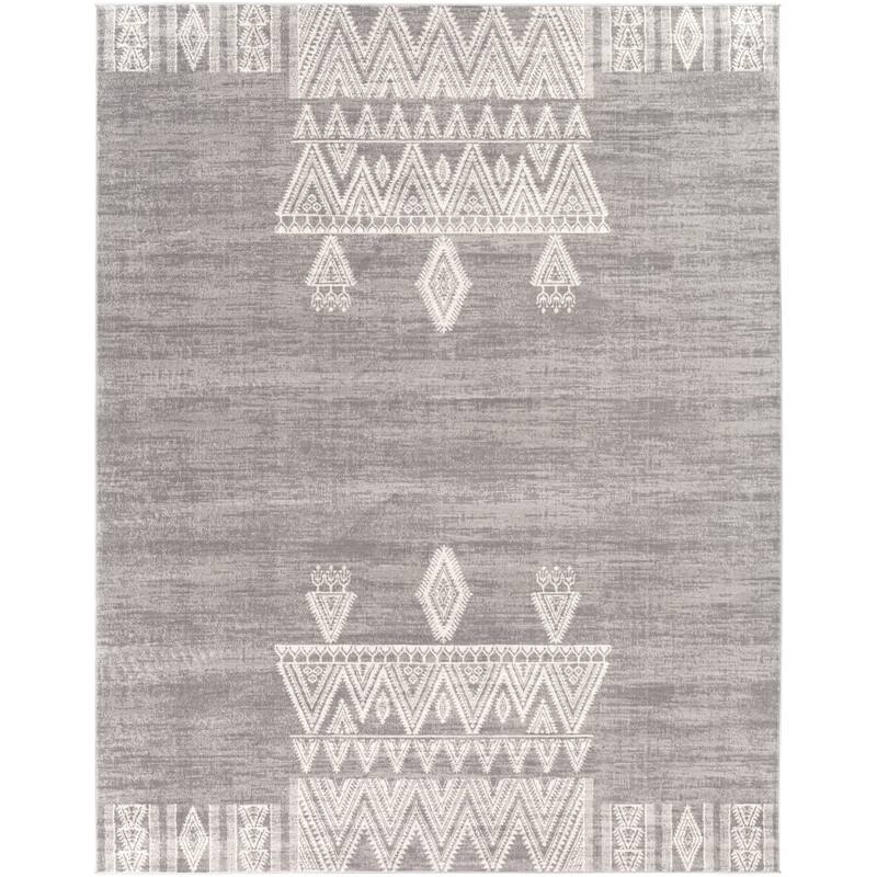 Livabliss Darius Distressed Bohemian Medallion Area Rug