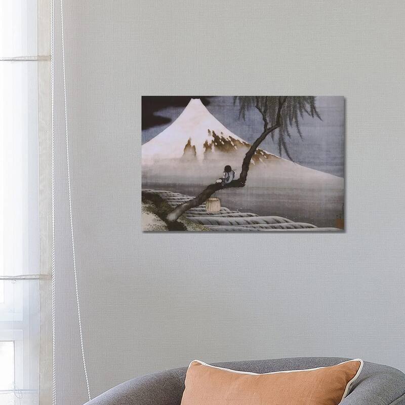 iCanvas "Boy on Mt Fuji" by Katsushika Hokusai Canvas Print