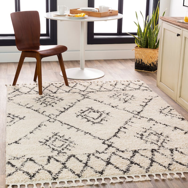 Artistic Weavers Terzo Bohemian Shag Area Rug - 9' x 12' - Beige