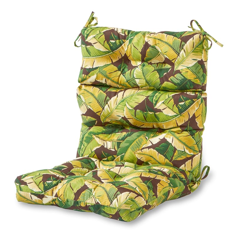 44x22-inch Outdoor High-Back Palm Leaf Chair Cushions (Cushion Only)
