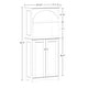 preview thumbnail 5 of 4, RiverRidge Bristol Arched Tall Bathroom Storage Linen Cabinet and Organizer with Open Bathroom Shelves - White