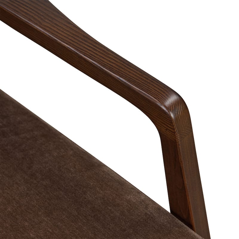 Poly & Bark Verity 25" Fabric Lounge Chair - Solid Wood Frame