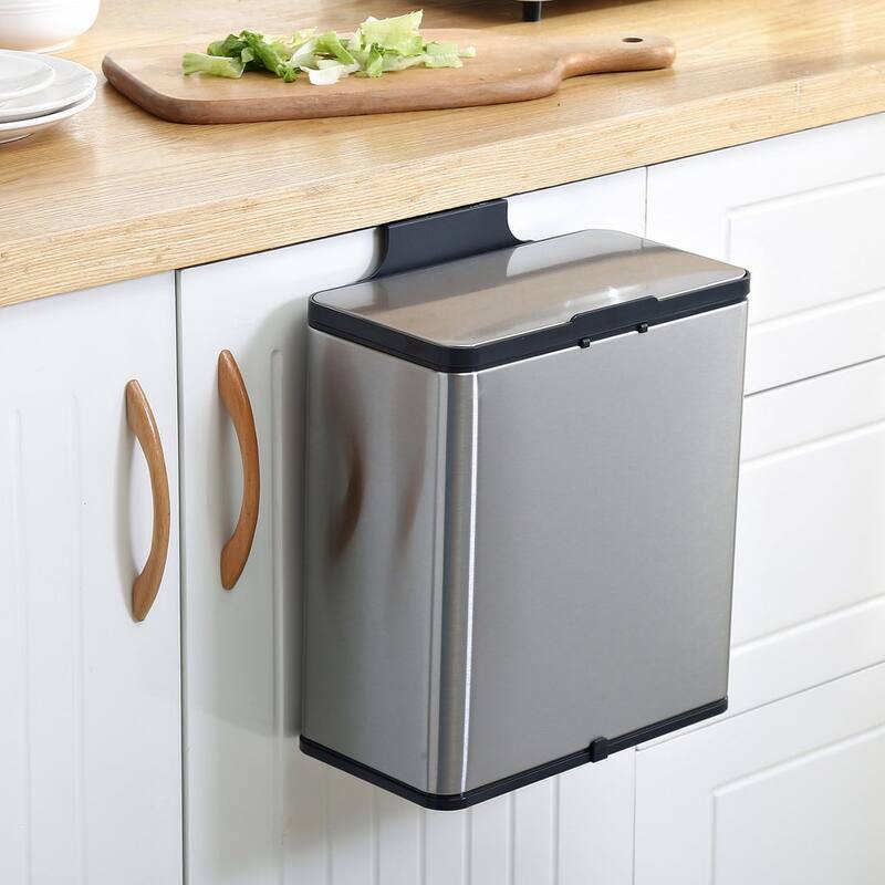 NINESTARS Kitchen Compost Caddy Trash Can 0.8 Gallon