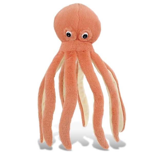 slide 2 of 7, DolliBu Orange Octopus Super Soft Stuffed Animal for Kids and Adults - 15 inches