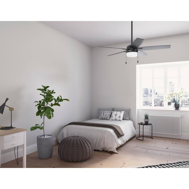 Hunter Anisten Ceiling Fan with LED Light Kit and Pull Chain - Casual Modern Contemporary - ENERGY STAR