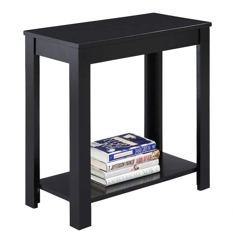 24" Tall Wooden Side Table / End Table, Traditional Design, Dark Cherry