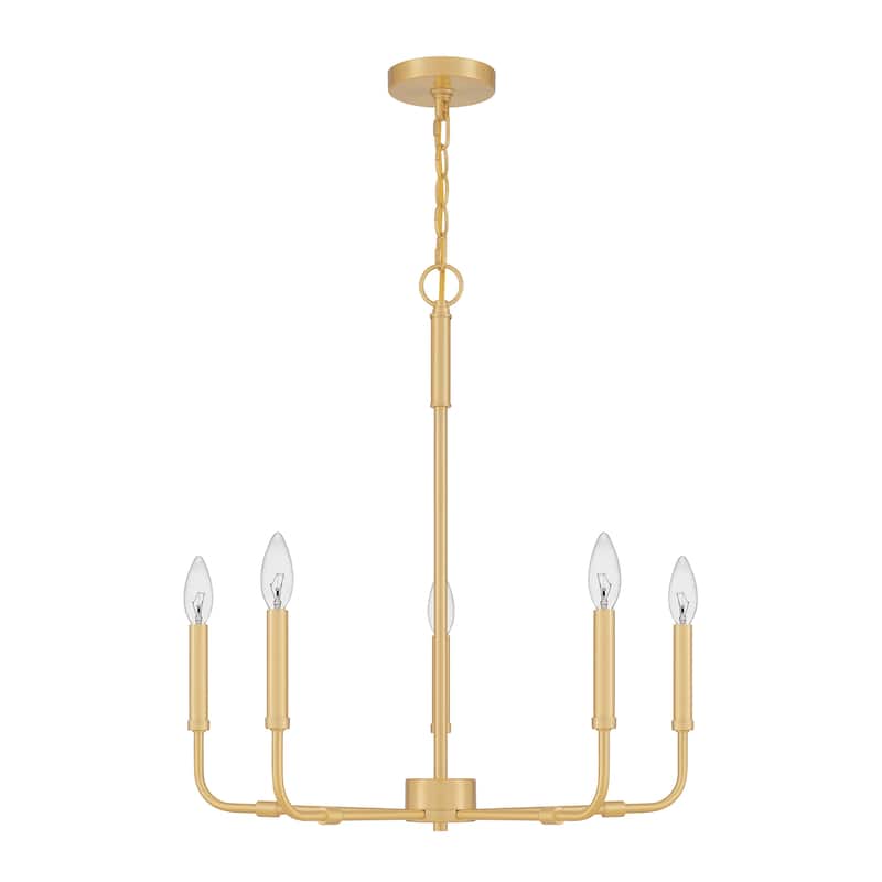 Quoizel Abner Steel 5-light Chandelier