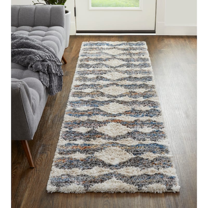 Grand Bazaar Caide Machine Made Diamond Transitional Area Rug