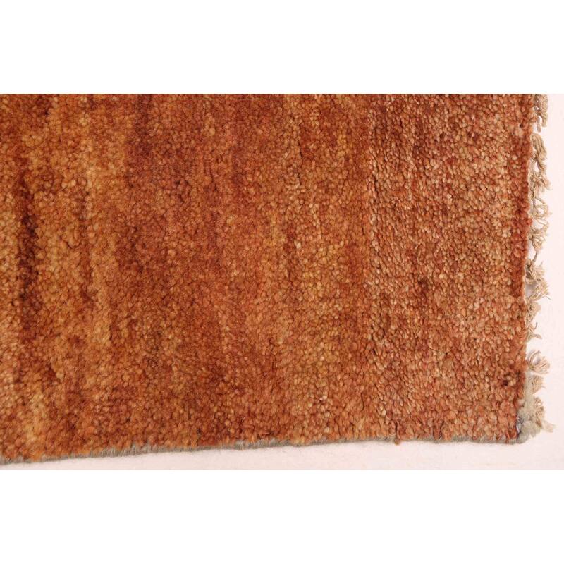 ECARPETGALLERY Hand-knotted Pak Finest Gabbeh Light Grey Wool Rug - 4'11 x 6'10