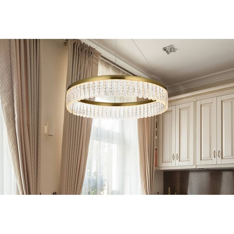 Indigo Home 24 inch Adjustable LED chandelier