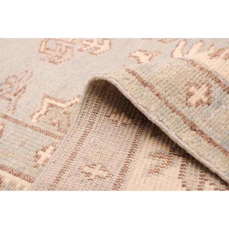 ECARPETGALLERY Hand-knotted Jules Serapi Light Blue Wool Rug - 8'2 x 10'0