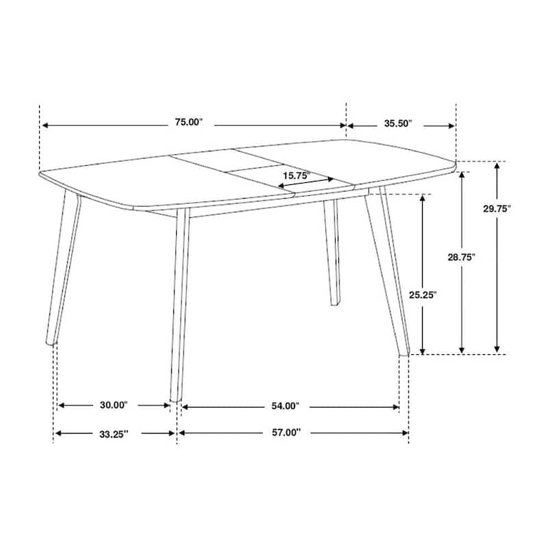 Rectangular Dining Table in Natural Walnut