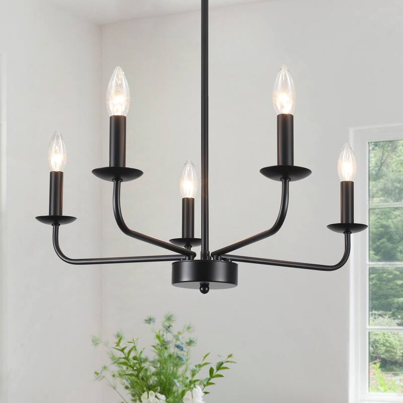 5-Light 24.04 in. Classic Chandelier for Kitchen Living Room