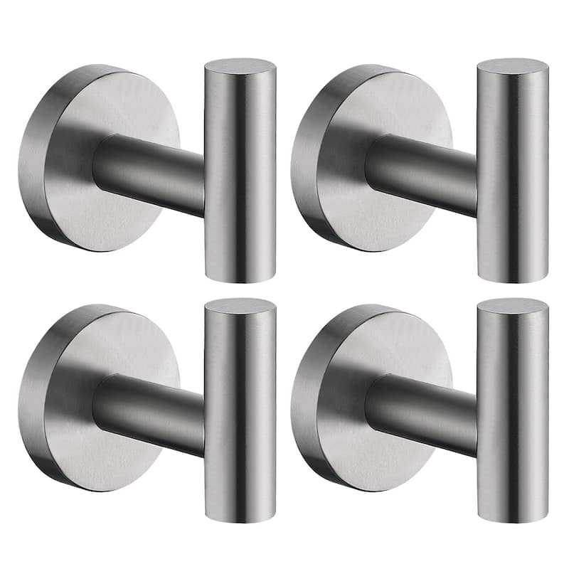 Wall Mounted Towel Hooks Bathroom Towel Hooks - Brushed Stainless Steel