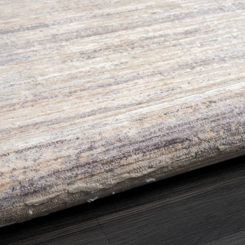 Sevita Lancaster Grey/Beige Striped Area Rug