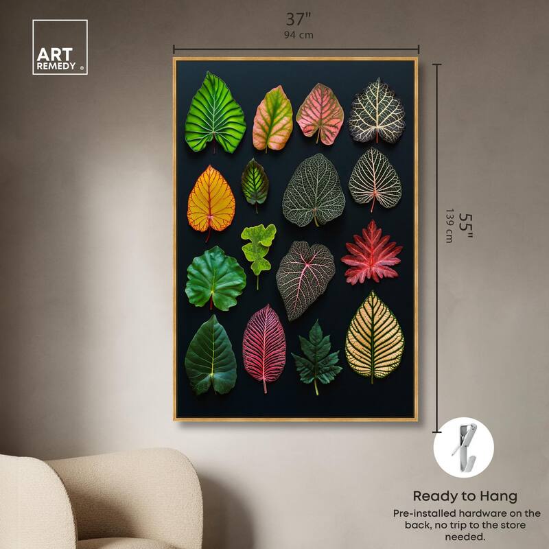 Leaf Lexicon Canvas by Art Remedy