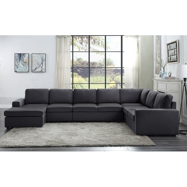Grey shop linen sectional