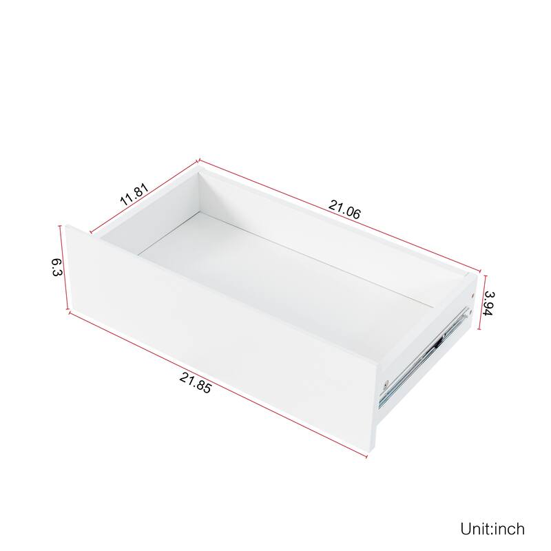 Modern Large Kitchen Hutch Cabinet with 4 Doors, 4 Drawers and Microwave Shelf