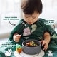 preview thumbnail 2 of 1, Grabease Allover Waterproof Bib, Machine Washable, Ages 6-24 Months, Forest Green