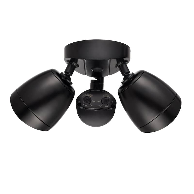 Millennium Lighting M-18002 Double Light 4-1/4" Wide LED Outdoor Flood - Powder Coated Matte Black