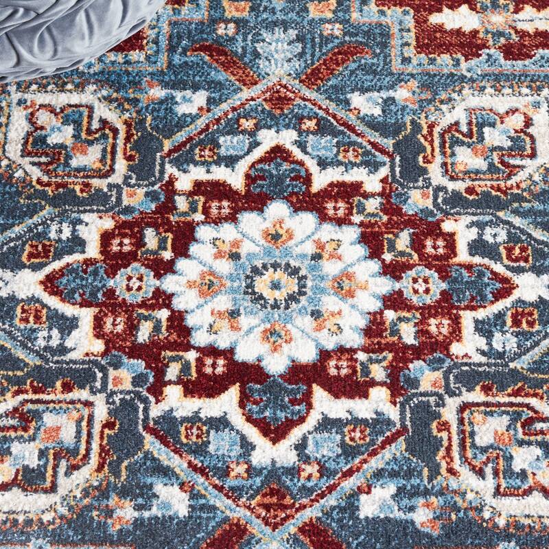 SAFAVIEH Bayside Machine Washable Milica Oriental Rug