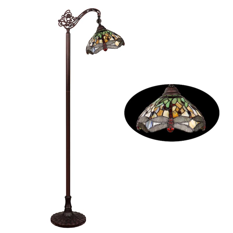 Dragonfly Style 1 Light Floor Lamp - 63.2 inches high