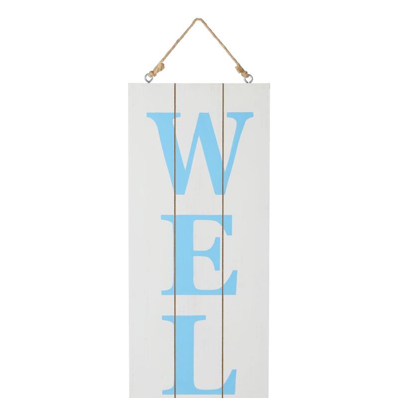 Glitzhome 42"H Wooden "HAPPY EASTER" Standing Hanging Porch Sign for Front Door