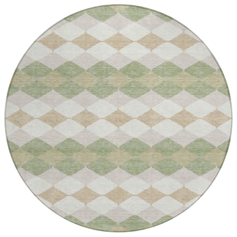 HomeRoots Geometric Transitional Rectangle Outdoor Rug