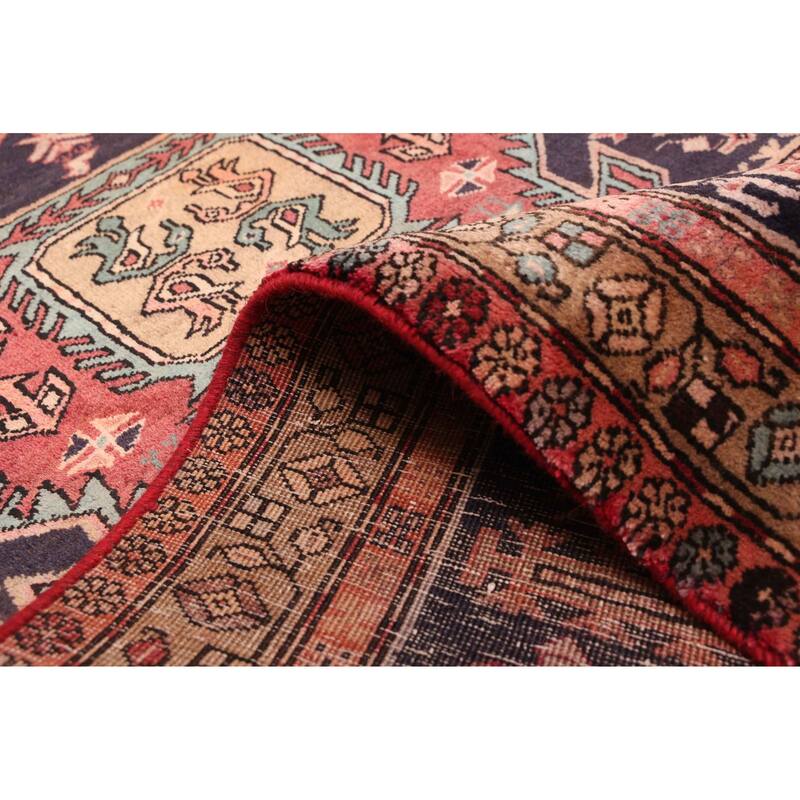 ECARPETGALLERY Hand-knotted Konya Anatolian Dark Navy Wool Rug - 3'7 x 9'10