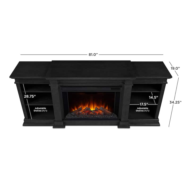 Eliot 81" Grand TV Stand Electric Fireplace by Real Flame