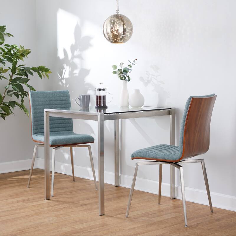 Strick & Bolton Tyra Dining Chair with Swivel (Set of 2)