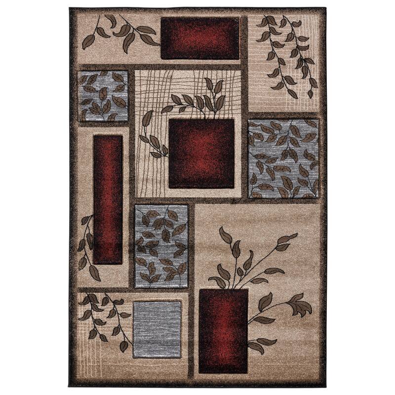 Glamour Collection Polypropylene Area Rug