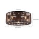 preview thumbnail 4 of 21, Vintage Ceiling Fan Light Industrial Cage 3-speed With Remote