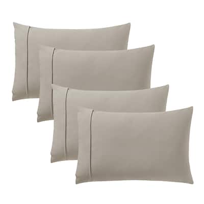1500 Supreme Collection Microfiber Flannel Pillowcase 4 Pack