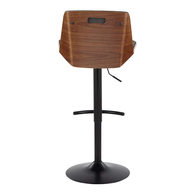 Carson Carrington Clemens Adjustable Bar Stool with Rounded T Footrest (Set of 2)