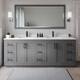 Option Dark Gray / White Quartz Top / Matte Black