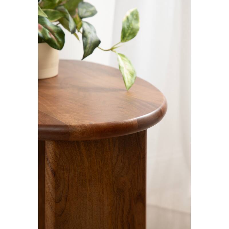 Kate and Laurel Tortola Wood Side Table